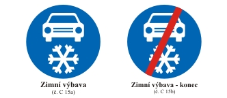 Nová dopravní značka - ZIMNÍ VÝBAVA 